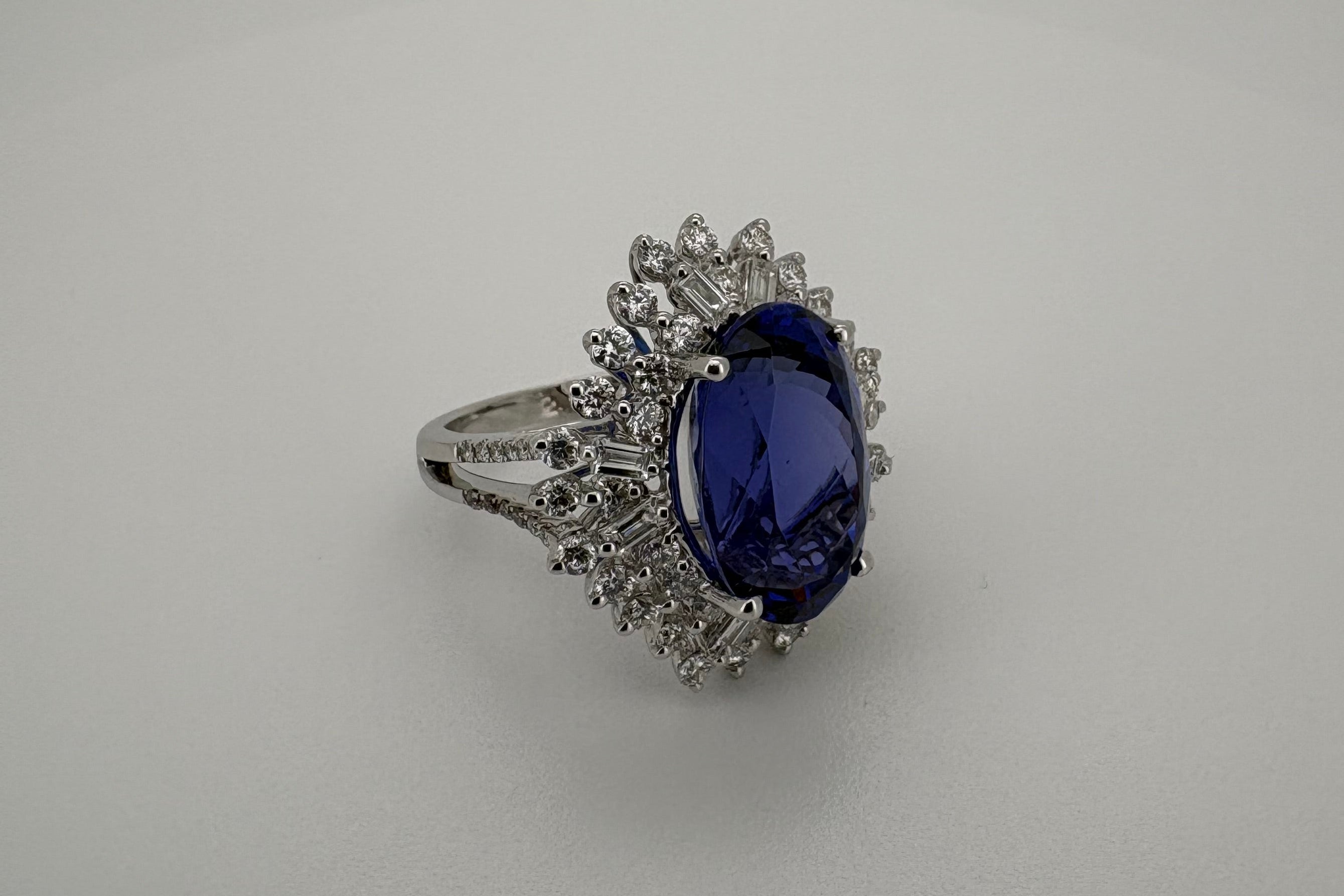 Bague Or blanc 18K Tanzanite