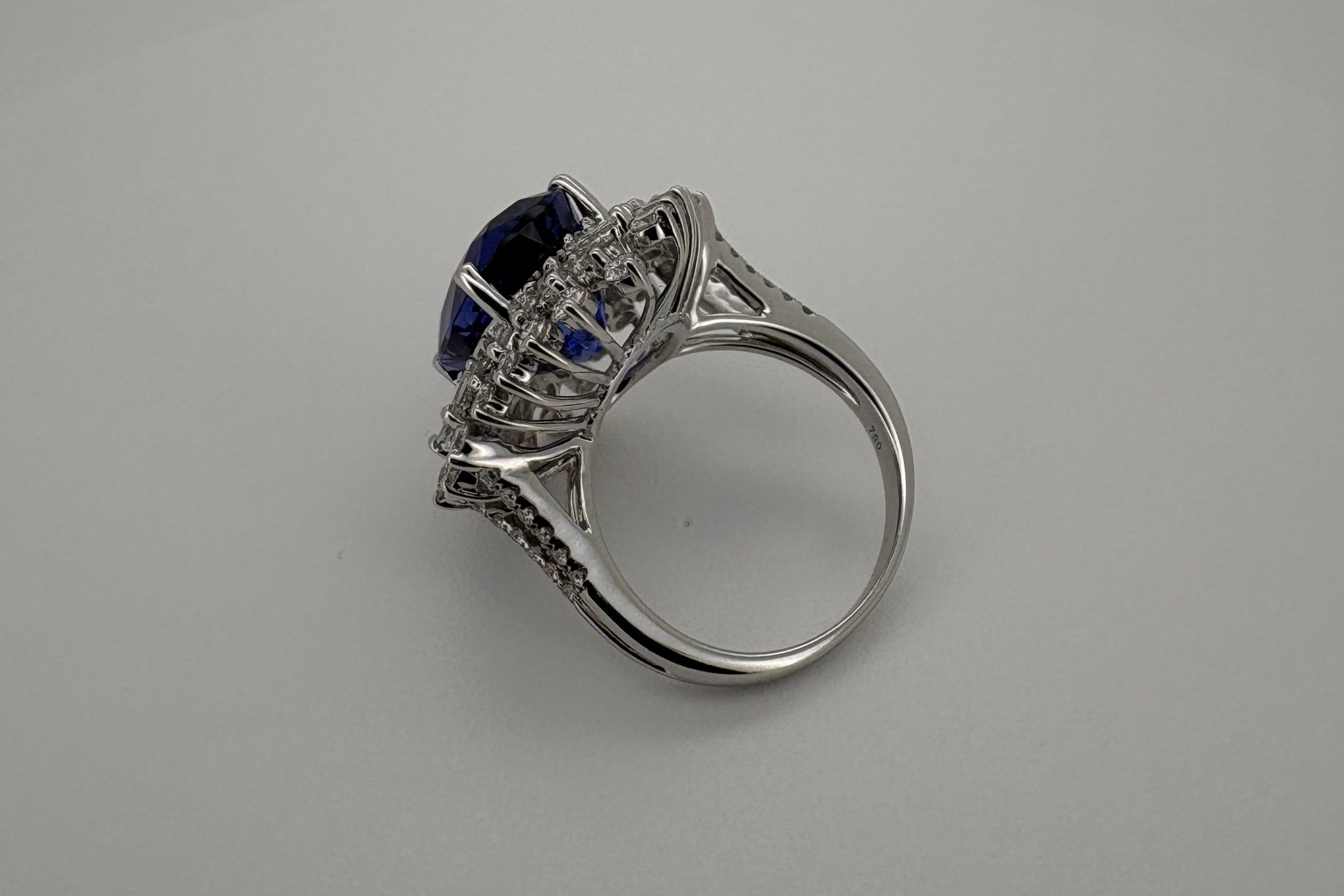 Bague Or blanc 18K Tanzanite