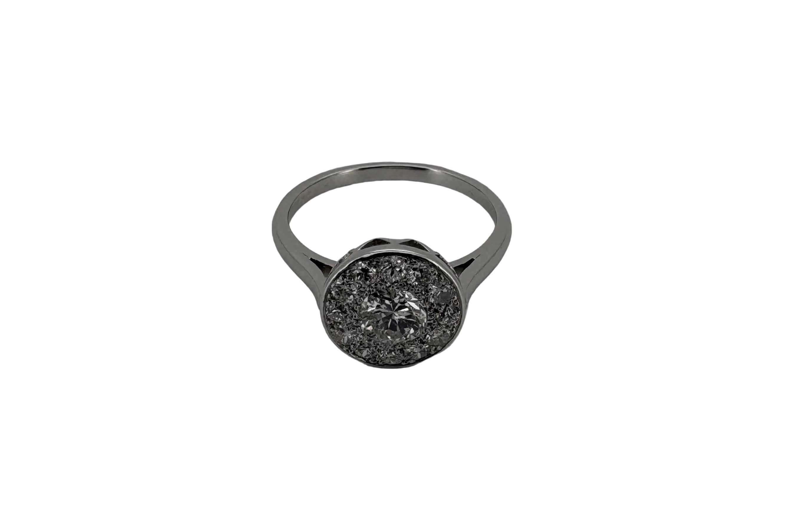 Bague Platine Art-Déco Diamants