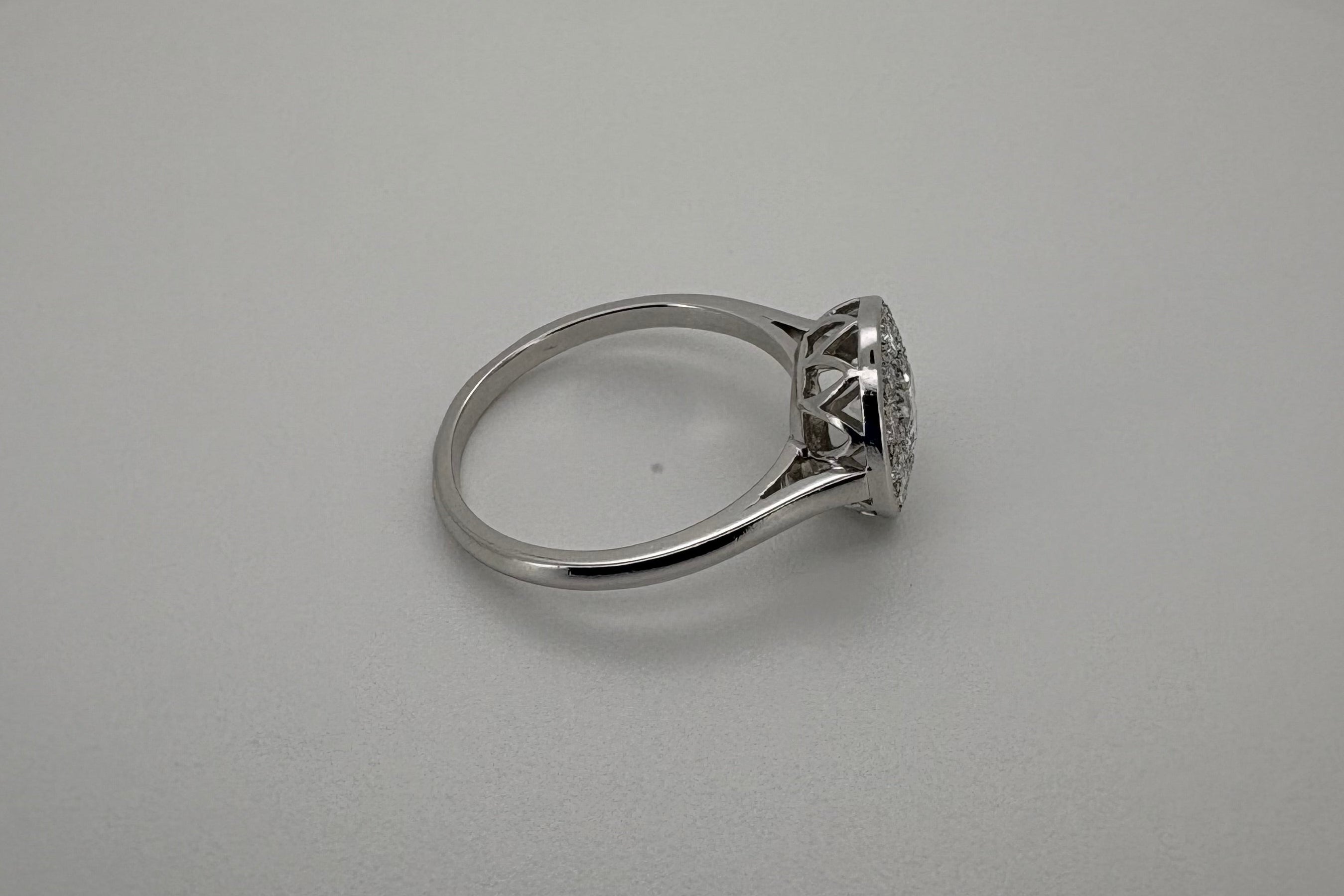 Bague Platine Art-Déco Diamants