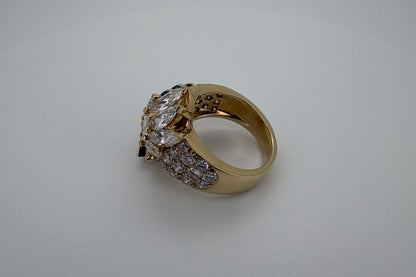 Bague Or 18K Diamants et Saphirs