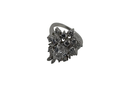 Bague Or blanc 18K et Diamant Poire