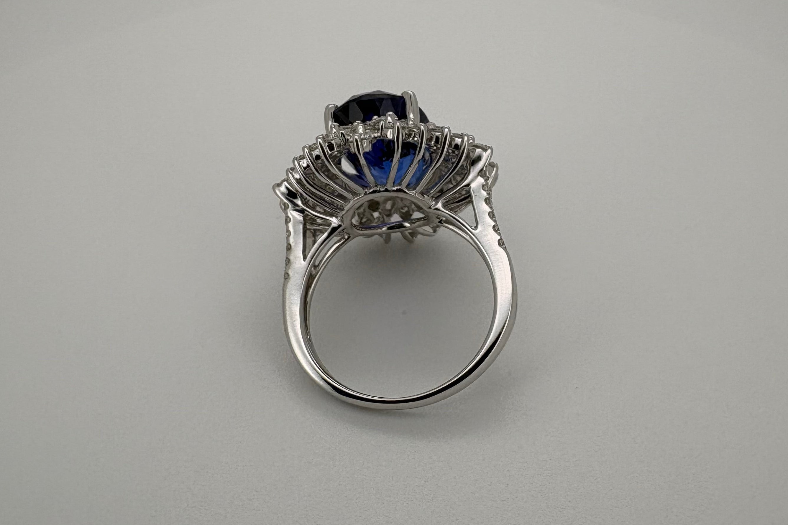 Bague Or blanc 18K Tanzanite