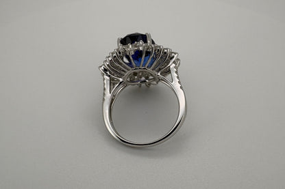 Bague Or blanc 18K Tanzanite