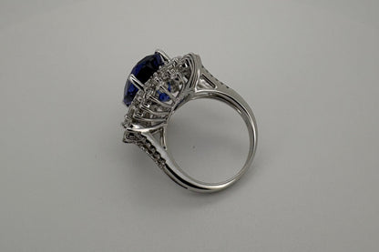 Bague Or blanc 18K Tanzanite
