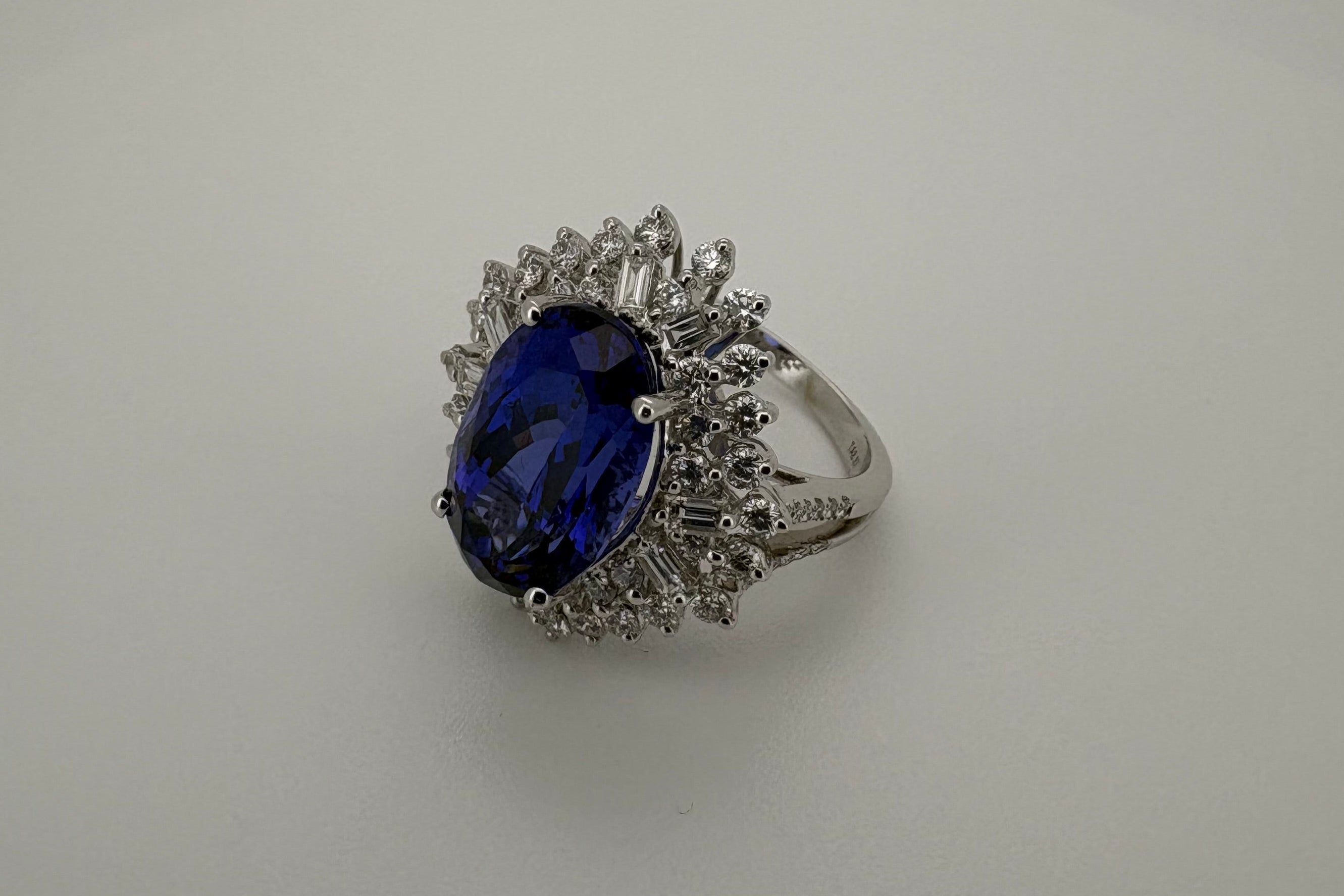 Bague Or blanc 18K Tanzanite