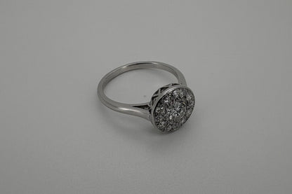 Bague Platine Art-Déco Diamants